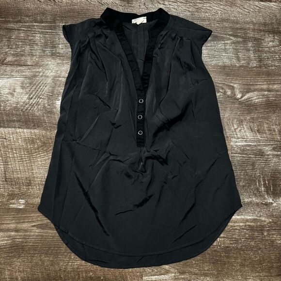 Converse One Star Black V-Neck Tank Top Size Small - Picture 1 of 7